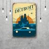 detroit Funny Bar Metal Sign Retro Plaque Vintage Sign Alcohol Drinker Pub Club Man Cave Kitchen Wall Decoration