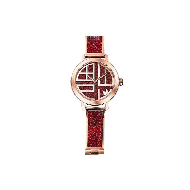 

Swarovski Cosmic Rock Series Watch Quartz Movement Metal Strap Red Dial Women watches 5538456 Red Watch Dial