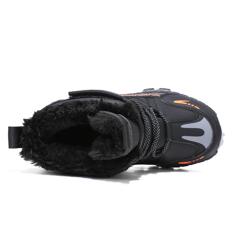 Winter Children's Fashionable Fleece Warm High Top Outdoor Cotton Boots Snow Boots Casual Cotton Shoes