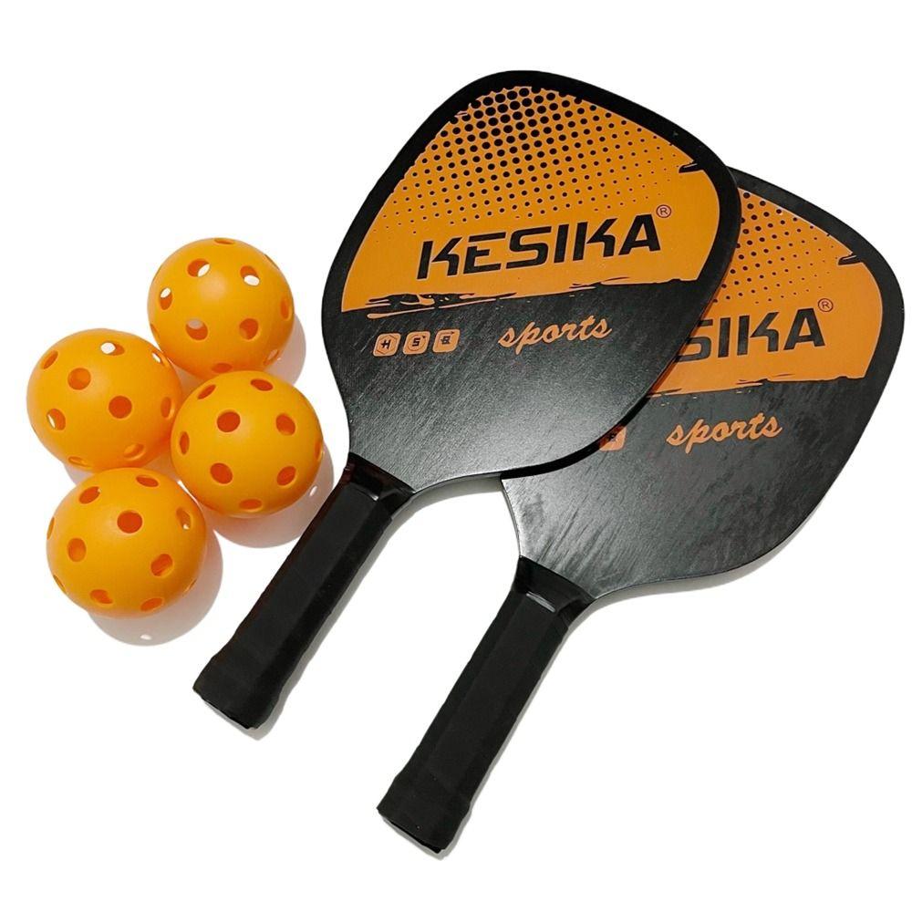 Non-slip Pickle Paddles Rackets Set Poplar Pickleball Paddles Racquet Sports Pickle Paddles  Child