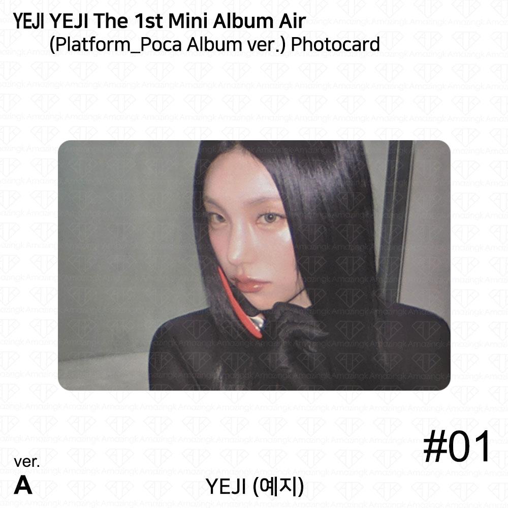 

Yeji The 1st Mini Album AIR Official Photocard Platform Poca album ver ITZY KPOP Photocard #1 (A ver.)