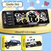 Dual Password Pencil Case Black Kitten Double Sides Stationery Box Multi-functional Large Capacity Pencil Box Students Gift
