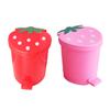 Mülleimer Große Kapazität Gute Tragfähigkeit Exquisite Form Praktisch Hohe Haltbarkeit Dekorativ Kunststoff Erdbeer-Stil Abfallbehälter Müll