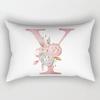 Fashion 26 Letter Pillow Case Pillow cover English Alphabet Pillow Case Home Decoration Pillow Case Flowers Pillow Case Fashion Pillow cover