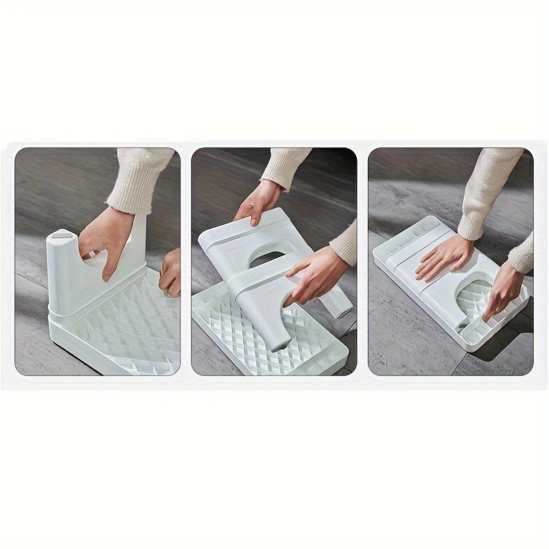 Foldable Plastic Step Stool Portable and Durable Toilet Footstool, Durable Plastic