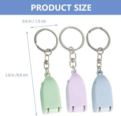Coupe-ongles Portable Mini Porte-clés Coupe-ongles en Acier Inoxydable Coupe-ongles Pliant Anti-éclaboussures Mini Coupe-ongles de Voyage