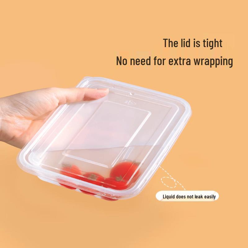 Meiliya CH-1000 Disposable Rectangular Food Containers with Lids