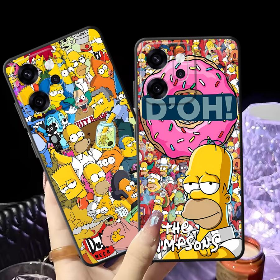 The S-simpsons Phone Cover Case for Oppo Reno 4F 5 6 7 8 10 11 14 F9 F11 F29 A84 A74 A93 A98 A78 A96 A76 A83