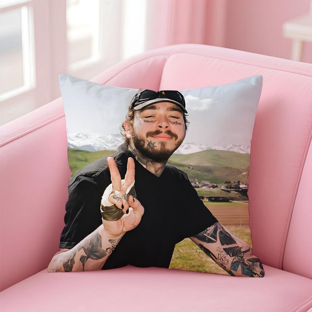 P-Post Malones Singer Hot Cushion Cover Comfortable Reversible Pillow Cover Ideal For Car Sofa Bedroom & Beyond