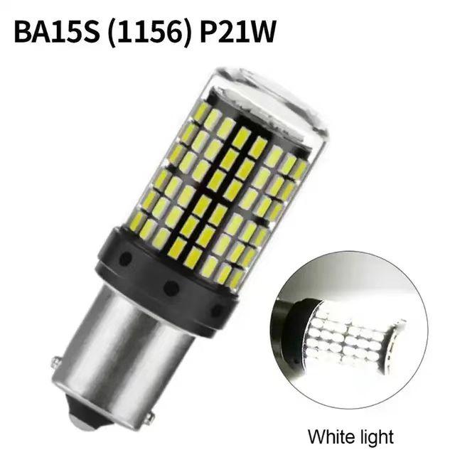 

2Pcs 1156 BA15S P21W BAU15S PY21W T20 7440 W21W 3157 1157 P21/5W W21/5W LED Bulbs 144smd led CanBus lamp For Turn Signal Light 6000K&7443 W21/5W T20