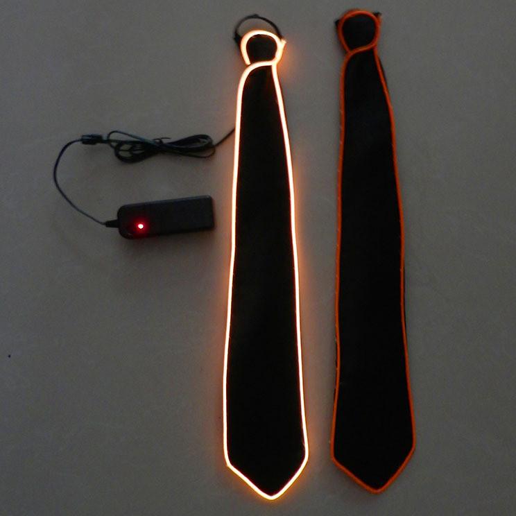 Led Glow Tie Vibrant Colorful Light-up Tie For Parties Bars And Ktv Events