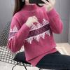 Navava Women Detail Point Half Polo Long Sleeve Knit Tee Nk2800