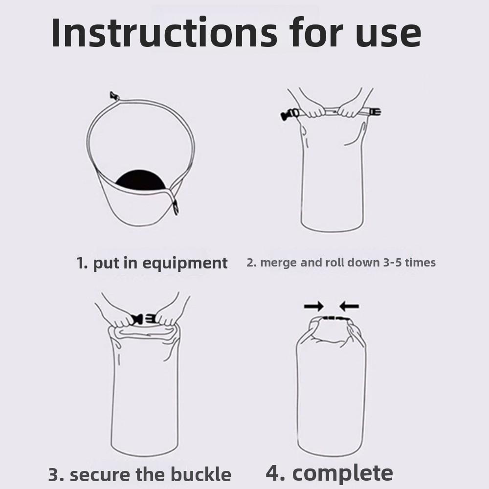 Large-Capacity Swimming Bucket Bag Waterproof Beach Backpack Waterproof Dry Bag  Fishing Hiking