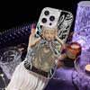 Anime the Summer Hikaru Died Phone Case For iPhone 16 15 14 13 12 11 Pro Max White Ultra-thin Laser Metallic Aurora Funda