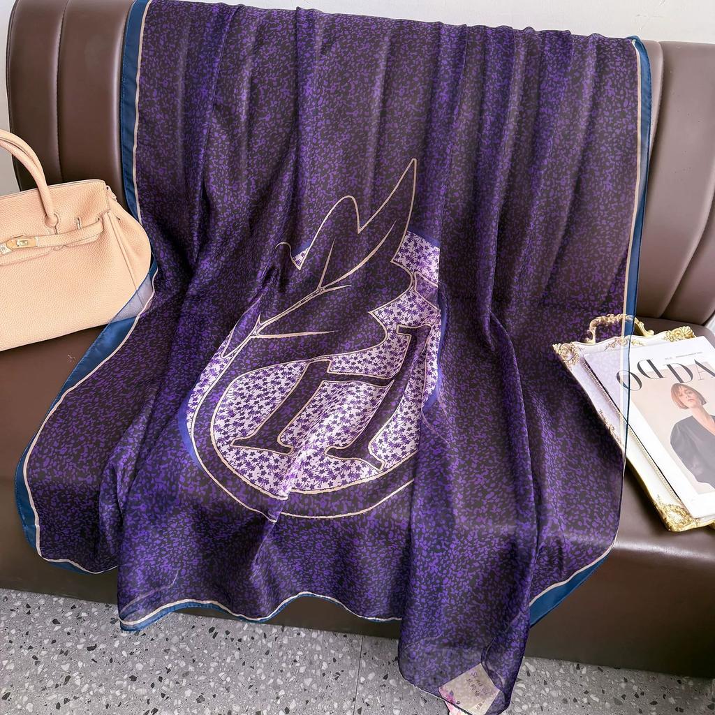 Spring Summer Women Large-size Printed Beach Shawls Muslim Hijabs Travel Sunscreen Scarf/Scarves