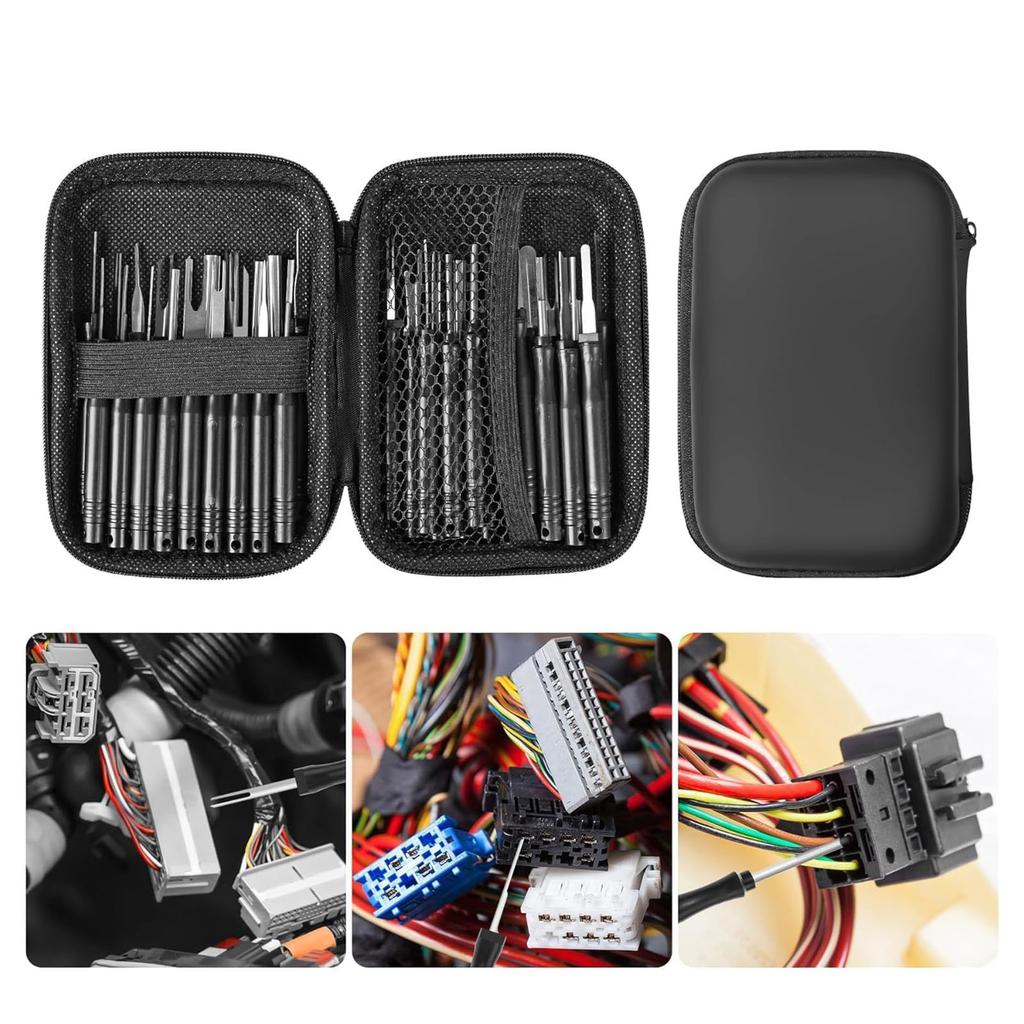 Complete Set Car Electrical Terminal Connector Pin Removal Tool Set For Wiring Harness Repair And Modification