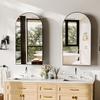 Cabinets Assembled Bathroom Mirror Curved Wall Mounted Storage Cupboard Adjustable Shelf Meuble Evier Home Furniture
