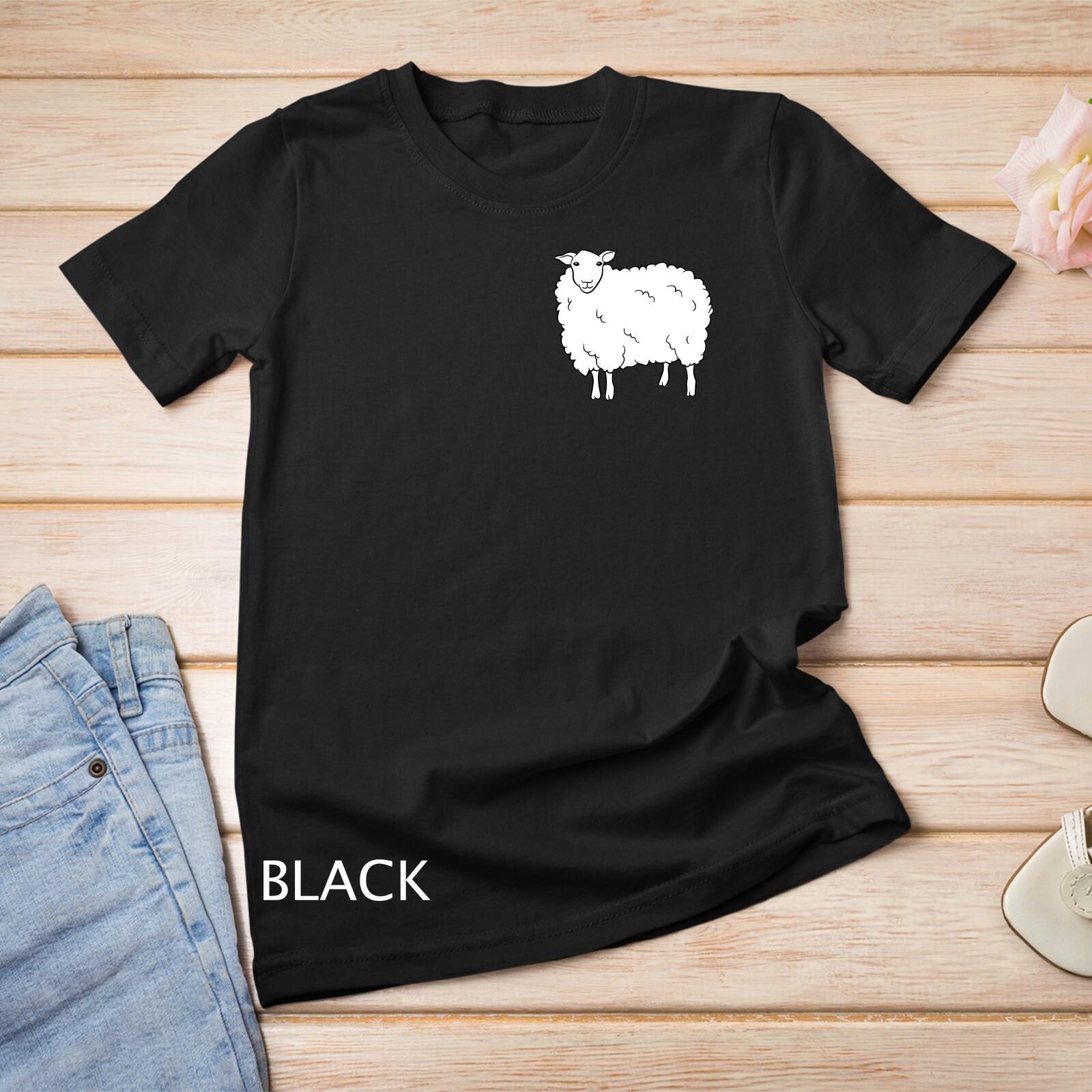 Cute Pocket Sheep Whisperer Farmer Sheep Farmer Love Sheep Unisex T-Shirt Mens Womens Tees Top L