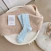 Autumn and Winter Socks Women's New Twist Solid Color Sleep Socks Australian Velvet Thickened Warm Home Floor Plush Socks