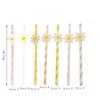 20pcs Eco Friendly Disposable Straws Paper Drinking Straw Party Supplies Daisy Straws  Wedding