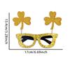 6pcs St. Patrick's Day Eyeglasses - Glittery Green Party Favors & Photo Props, Perfect for Celebrations, Photo Booth Props|Holiday Accessories