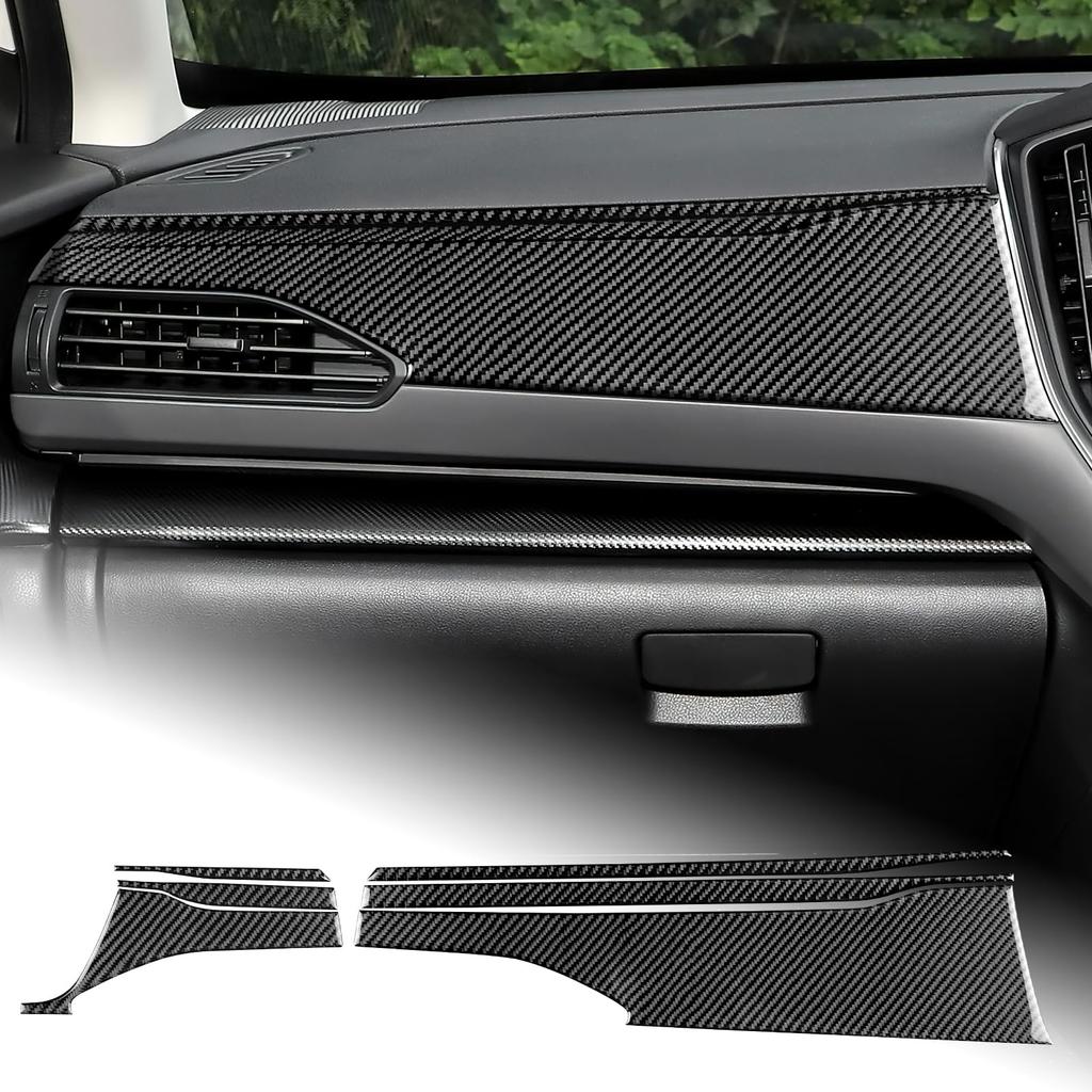 AIRSPEED Carbon Fiber Interior Accessory Dashboard Cover Trim Sticker for Subaru Crosstrek GU Series 2024 Stylish Custom Garnish for a Custom Subaru