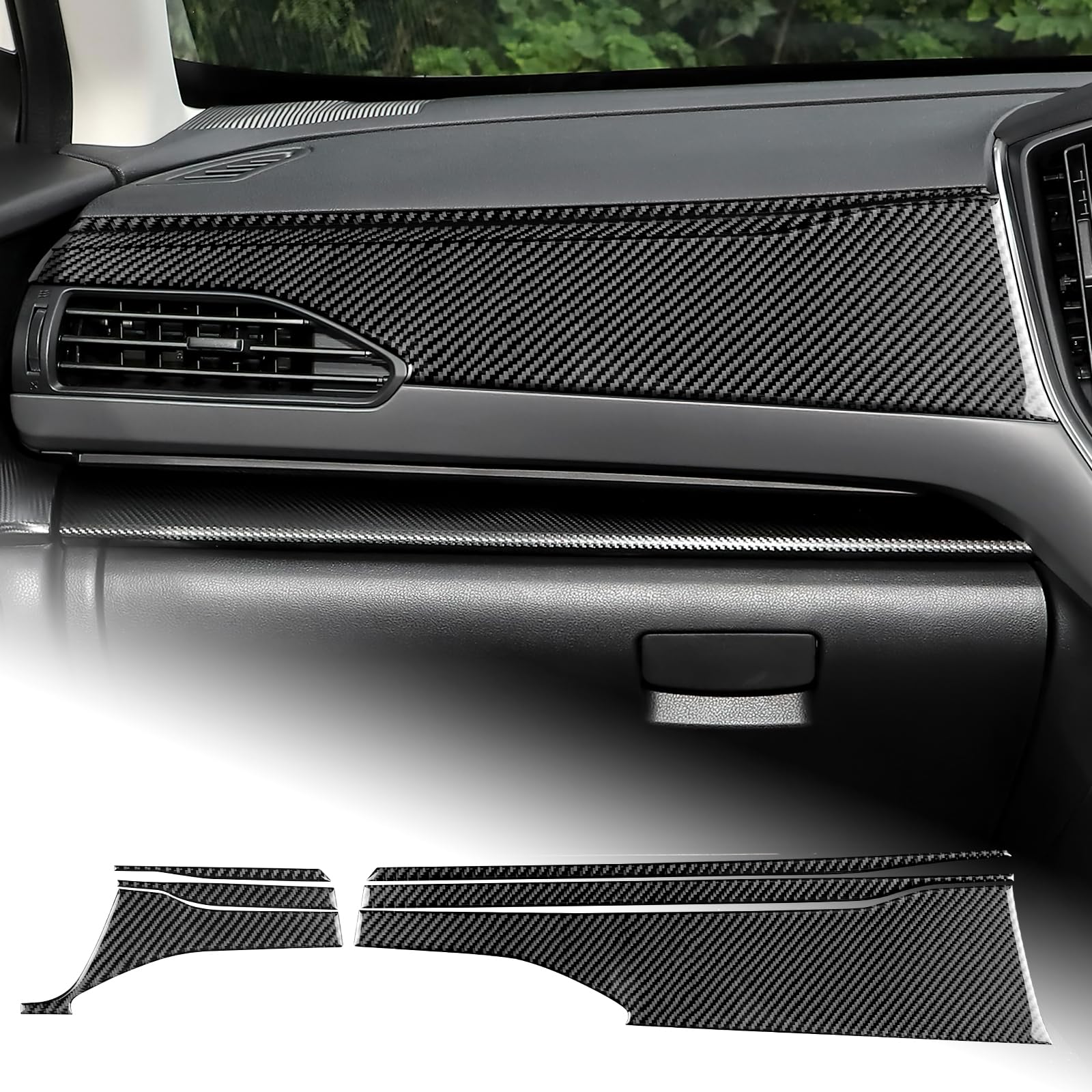 

AIRSPEED Carbon Fiber Interior Accessory Dashboard Cover Trim Sticker for Subaru Crosstrek GU Series 2024 Stylish Custom Garnish for a Custom Subaru чёрный