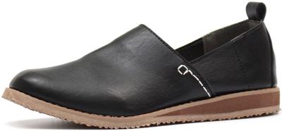 Penny Lane 3130 Flat Women's Slip-On (L [24.0-24.5cm], 3. Black)