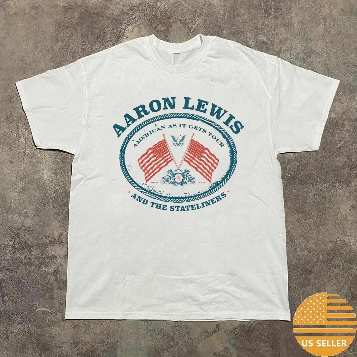 Aaron Lewis The Stateliners American as it Gets Tour T Shirt Full Size S-5XL TH2 L