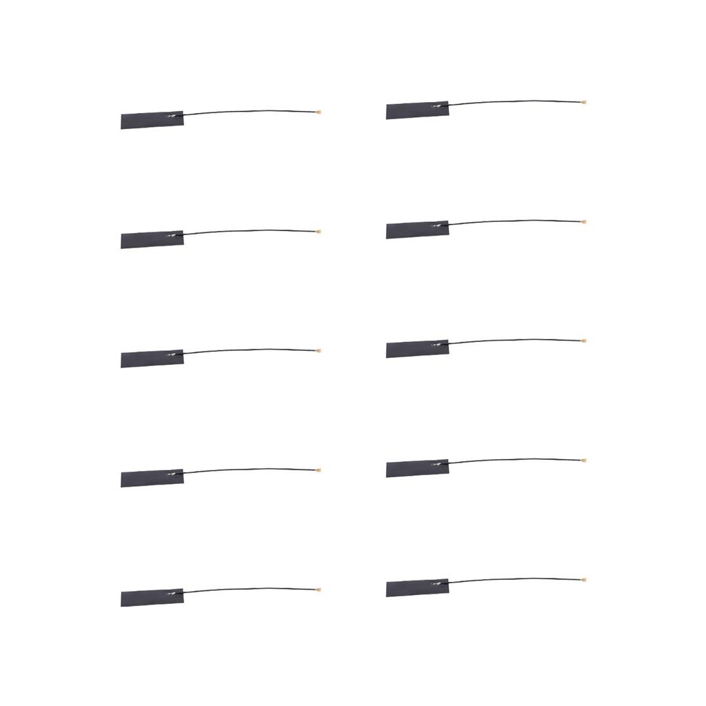10PCs Set Builtin FPC Antenna Flexible Strip 824960MHz RG1.13 Wire Back Adhesive for Nbiot Module