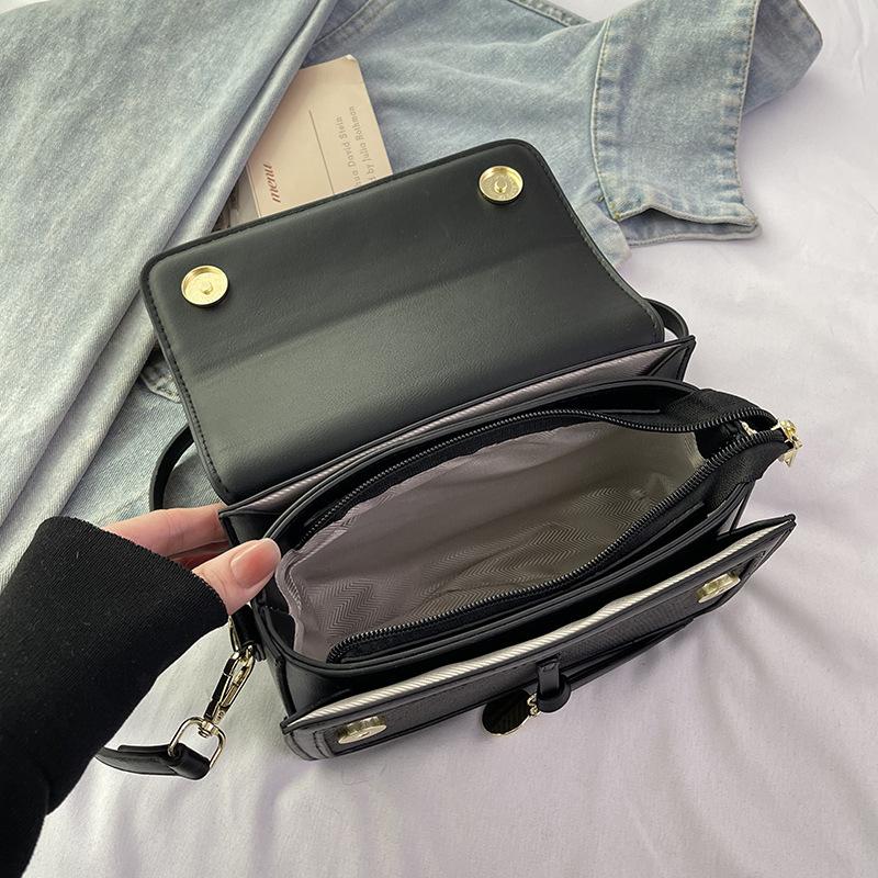 New Niche Design Fashionable Versatile Contrasting Color Small Square Bag Versatile Shoulder Messenger Women's Bag