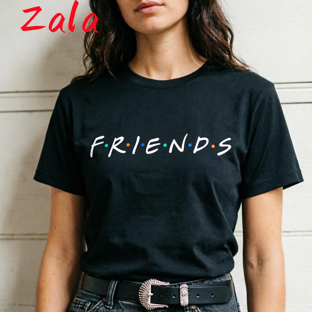Fashion Friends Tv Show Funny Cartoon Unisexs Tshirt Graphic Best Friends Harajuku Unisex Tshirt Korean Style Tshirt Vintage Top