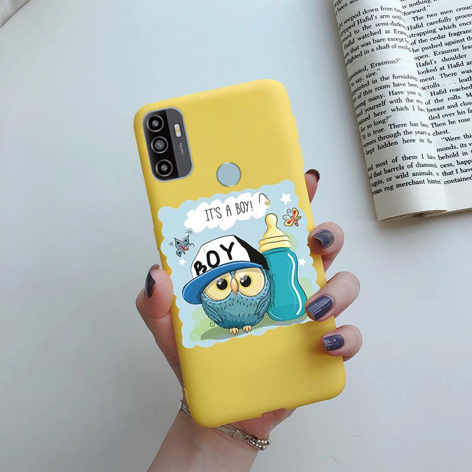 For OPPO A53S 2020 Case Cartoon Coque Heart Painted Silicone Phone Back Cover For oppo a53s A 53s A53 s oppoa53 2020 Shell Case