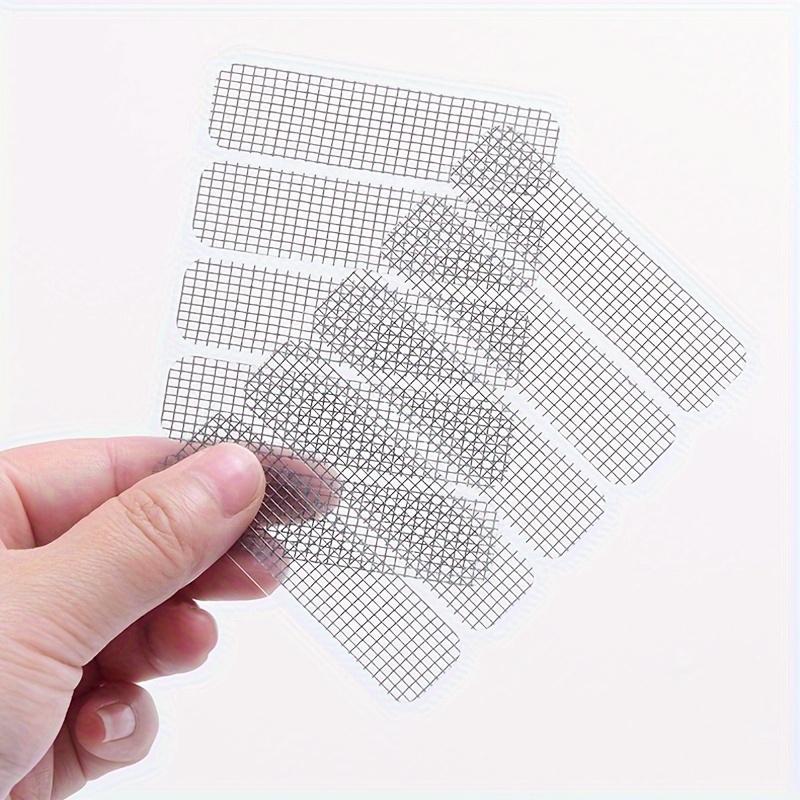 10 sheets/50pcs of Drainage Mosquito Prevention Stickers for Screens And Windows, Featuring Embroidered Fabric Designs