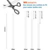WK Ieason 6pcs Replacement Straws Reble Drinking Starws for Hydro Flask 32OZ, 18OZ and 64OZ, Plastic Straws with 2pc Cleaning Brushes Hydro Flask