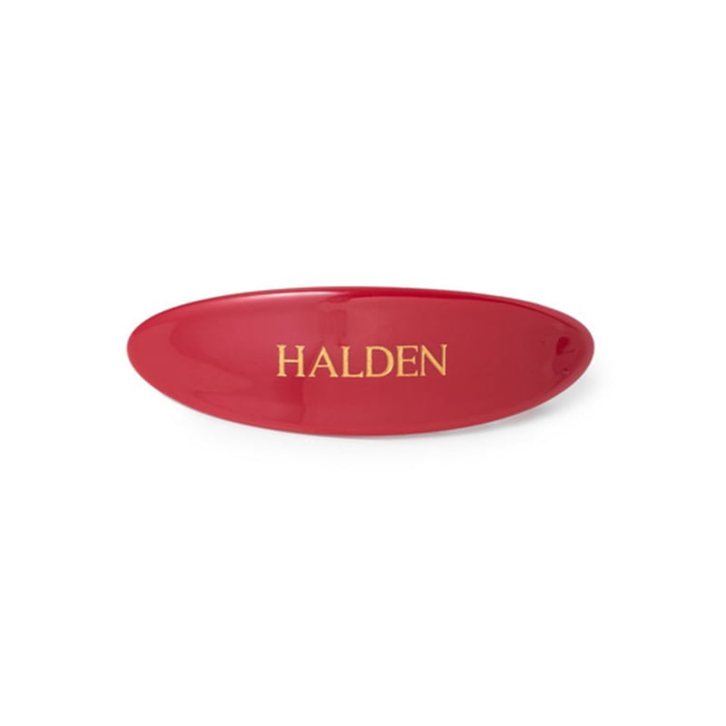 

halden oval logo hair pin (H033_red) red