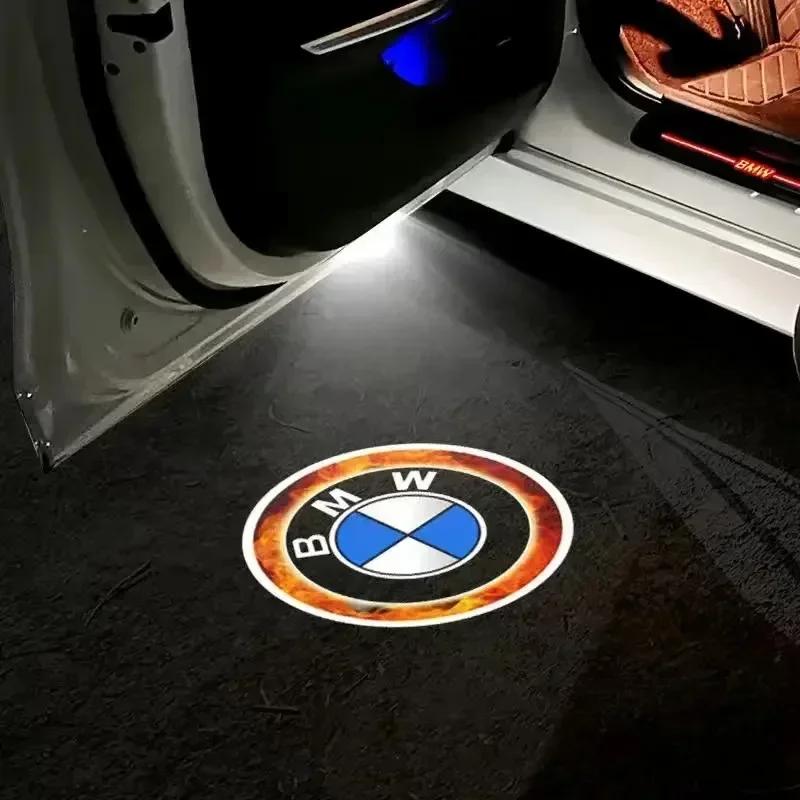 

2/4P BMW group car door LED light welcome sign BMW M15 E90 E92 E60 E61 E65 F01 F02 F15 F30 M5 G30 G38 X1 X2 X3 X6 X7 auto parts 2PCS коричневий