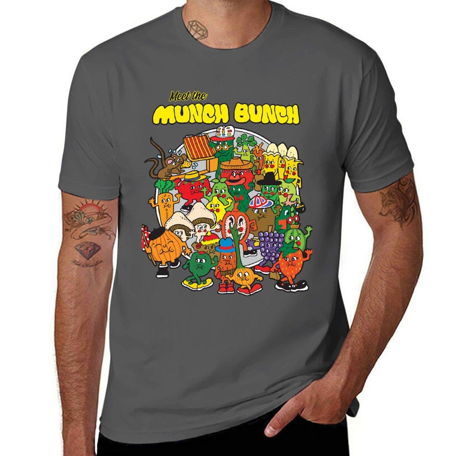 

Meet The Munch Bunch T-Shirt man tshirt cotton tshirt 100% funny t shirts man T-Shirt 4XL