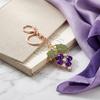 Sleutelhanger Hanger Sprankelende Strass Steentjes Ingelegd Driedimensionale Druivenvorm Sleutelhanger Lichtgewicht Auto Tas Decoratief Accessoire