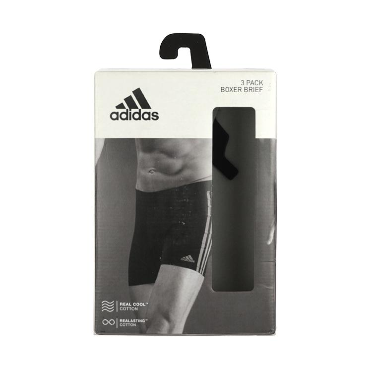 Adidas Schnelltrocknende, feuchtigkeitsableitende Sport-Boxershorts 3er-Pack Herrenunterwäsche 4A2M03-000