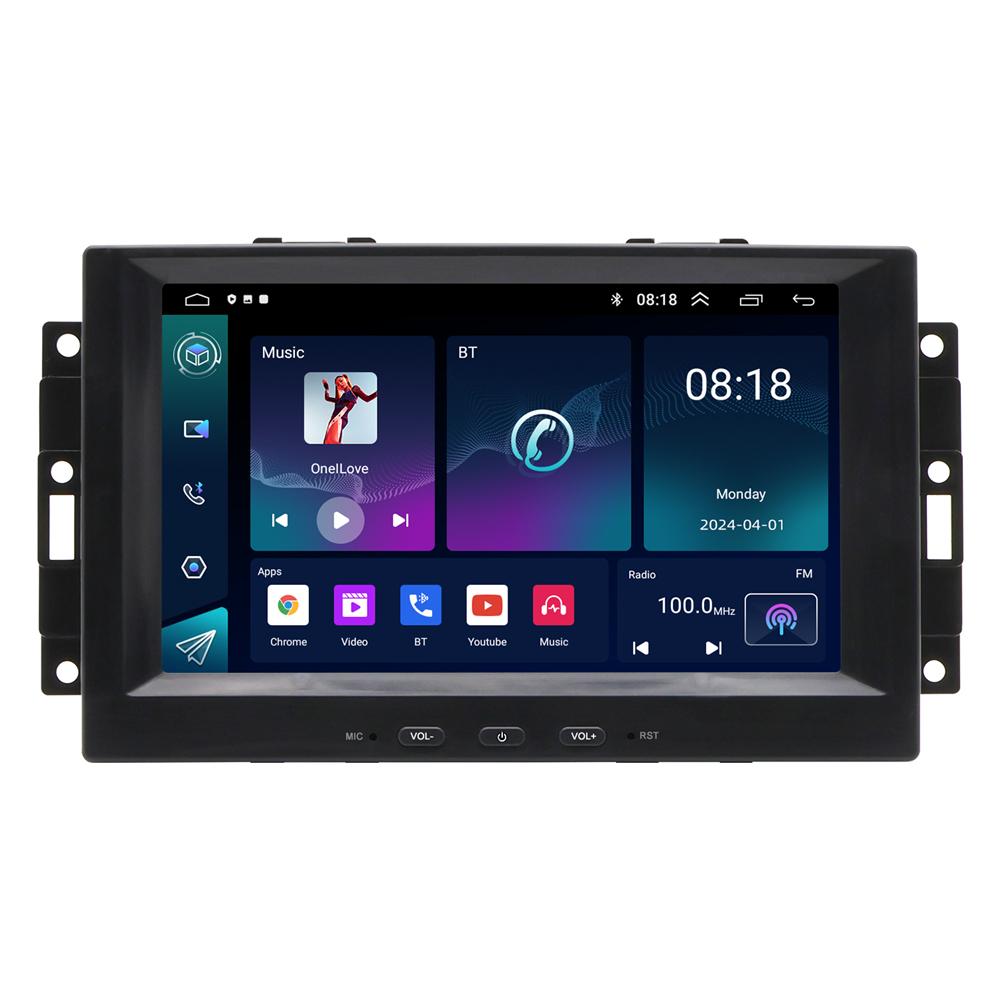 Android 14 8 Inch Car Stereo for Dodge Ram Charger Jeep Grand Cherokee
