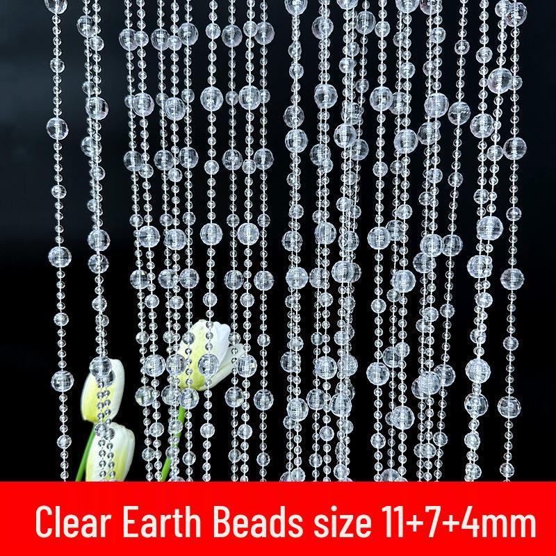 11mm UFO Disc Acrylic Beaded Curtain for Wedding Décor, Ceiling Hanging, and Aisle Runner.