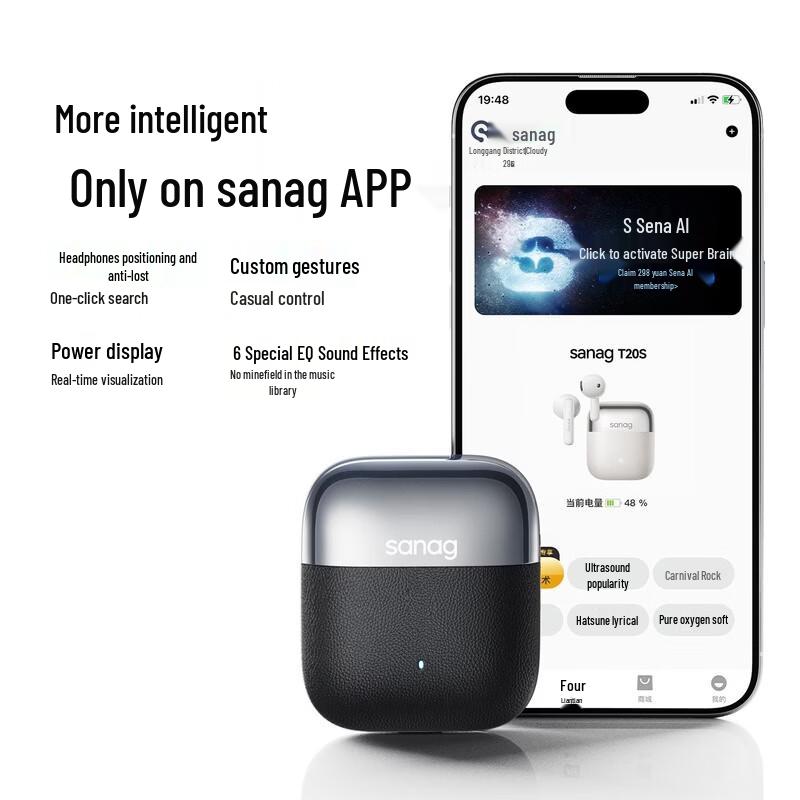 SANAG T20S Wireless Half-In-Ear Sport Earbuds