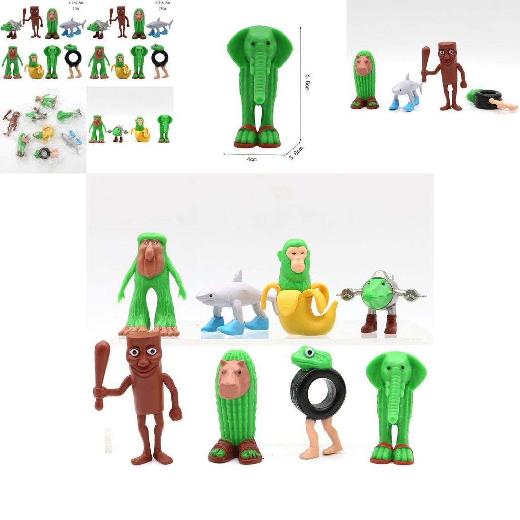 Shanhai Jing Pvc Handcraft Figurines With Shoed Shark Figures For Collectors Display