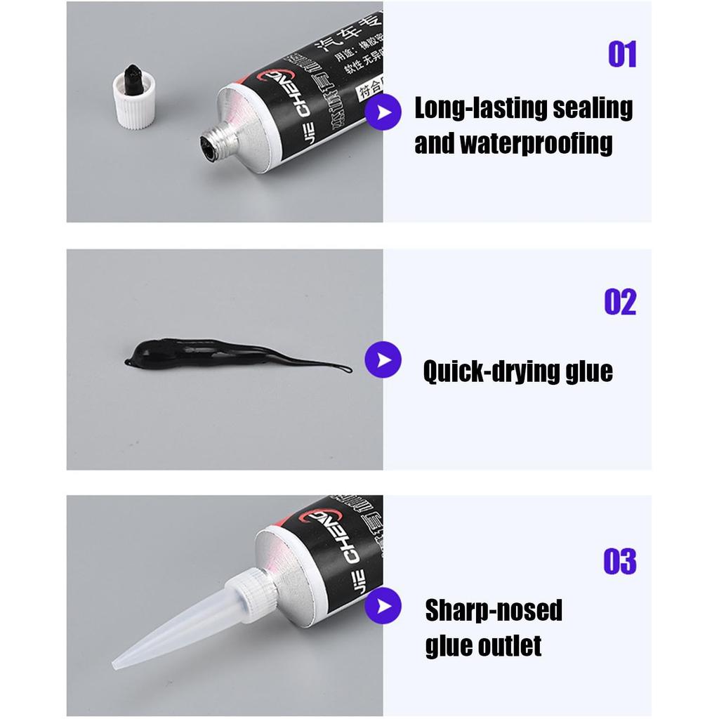 Těsnivo na okna automobilů, Automobilové těsnivo, Automobilové těsnicí lepidlo - 50/100 ml Automobilové vodotěsné těsnicí lepidlo,