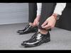 "New Four Seasons Men's Pointed Toe Formal Shoes – Trendy Large Size British Style Men's Shoes"