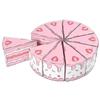 Triangle Cake-Shaped Gift Box for Birthday or Wedding - Pack of 10