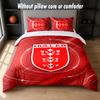 Hull KR Design Bed Bedding Set 1 Duvet Cover + 2 Pillowcases Soft Breathable Household Bed Linens