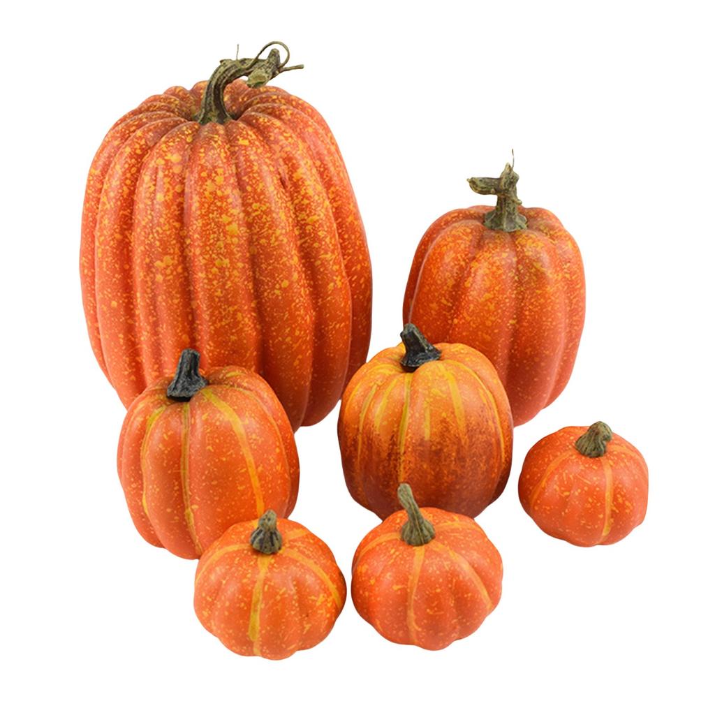 Halloween Simulation Model Big , Orange Black Holiday Decoration Ornament