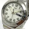 Used 824 Working Item Battery Replaced Swatch IRONY SWISS Men's Watch Quartz 3 Hand Silver Calendar Luminous Popular Rare